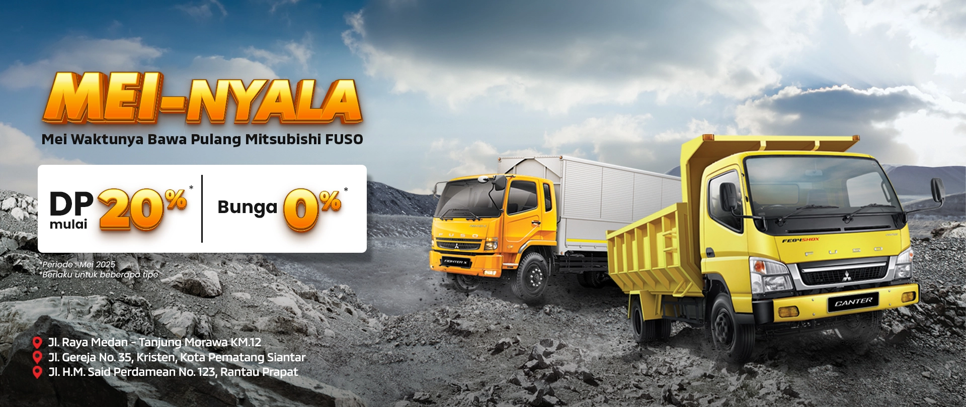 Promo Mitsubishi FUSO MEI-NYALA Bulan Mei 2025