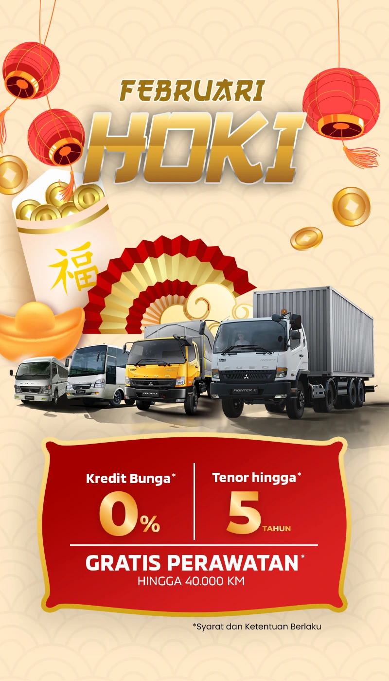 Promo Sardana Terbaru Februari 2026. Februari Hoki - Promo Mitsubishi FUSO (Truk Mitsubishi) Bulan Februari 2026
