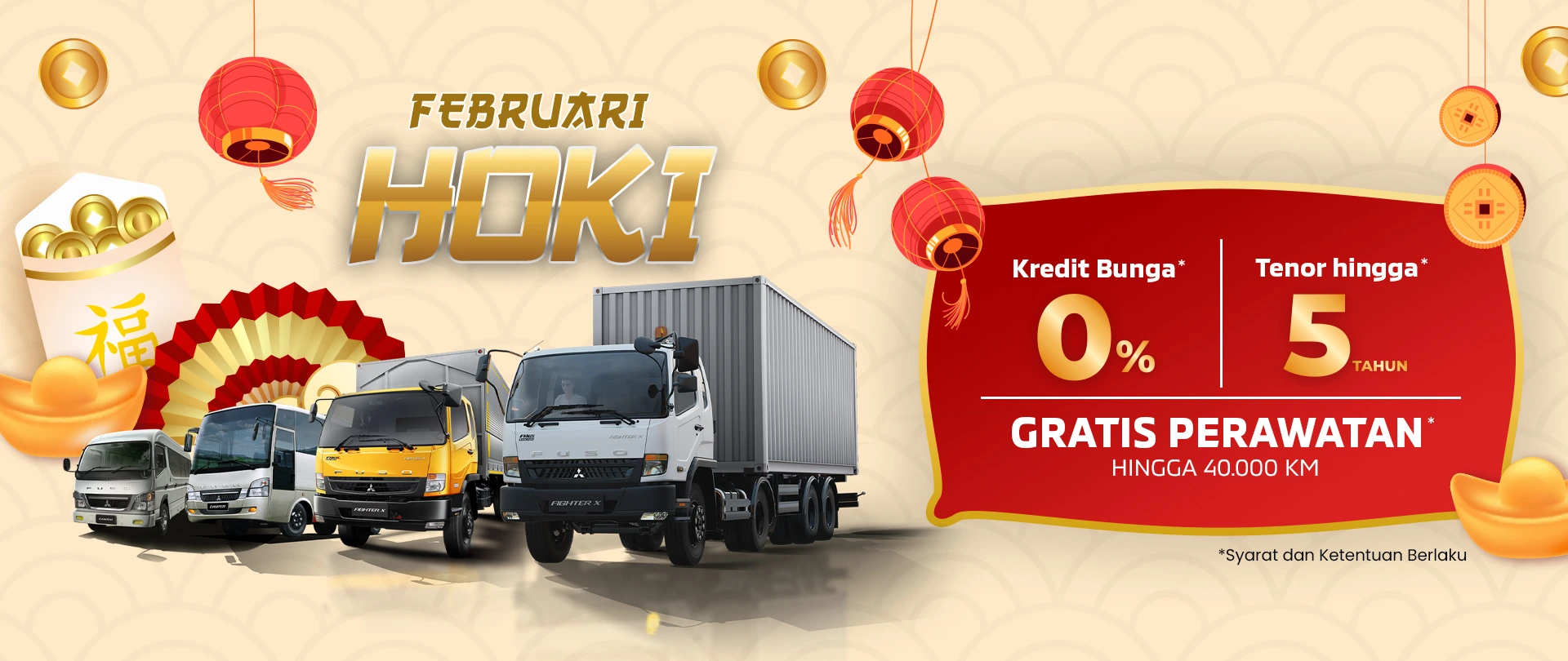 Promo Sardana Terbaru Februari 2026. Februari Hoki - Promo Mitsubishi FUSO (Truk Mitsubishi) Bulan Februari 2026